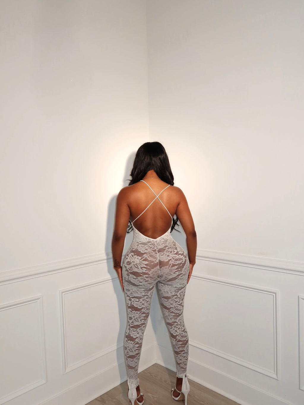 NO SECRETS JUMPSUIT [ WHITE ]